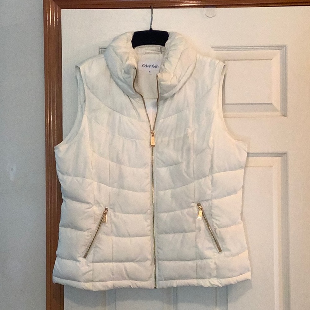 White winter ladies vest